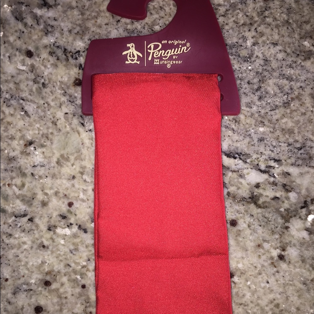 Red Silk Pocket Square